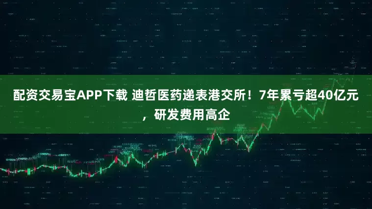 配资交易宝APP下载 迪哲医药递表港交所！7年累亏超40亿元，研发费用高企