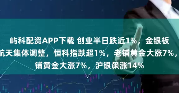 屿科配资APP下载 创业半日跌近1%，金银板块狂飙，商业航天集体调整，恒科指跌超1%，老铺黄金大涨7%，沪银飙涨14%